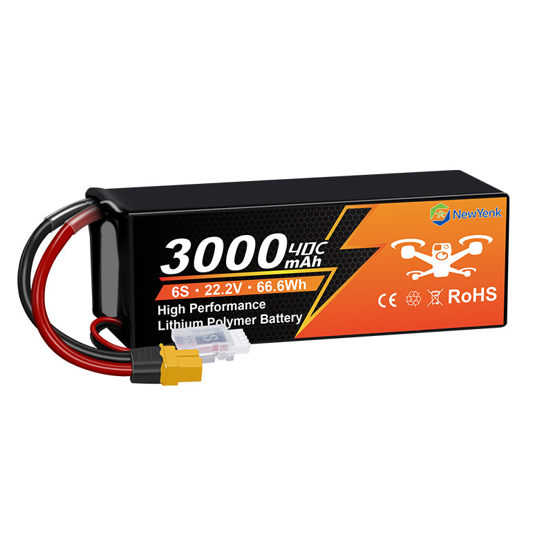 Newyenk 6S 3000mAh 40C Lipo Battery Wtih XT60