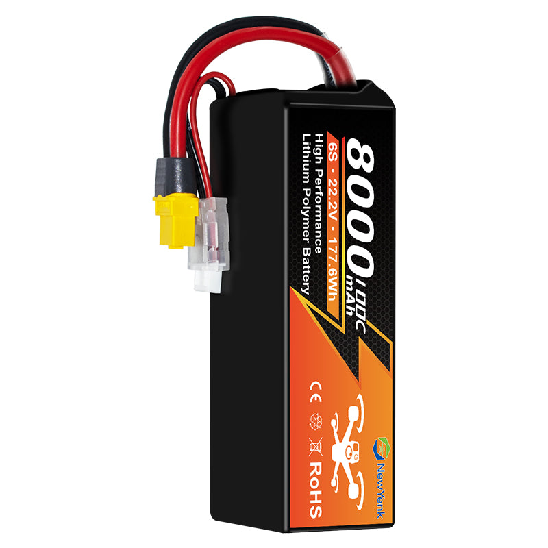 NewYenk 6S 8000mAh 22.2V 100C LiPo Battery