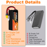 NewYenk 6S 1300mAh 22.2V 120C With XT60 FPV Lipo Battery