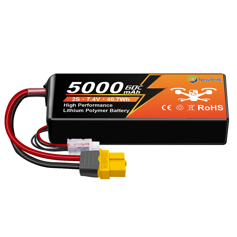 NewYenk 2S 5000mAh 60C 100%LCO Lipo Battery