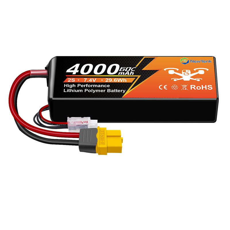 Newyenk 2S 4000mAh 60C 100%LCO Lipo Battery