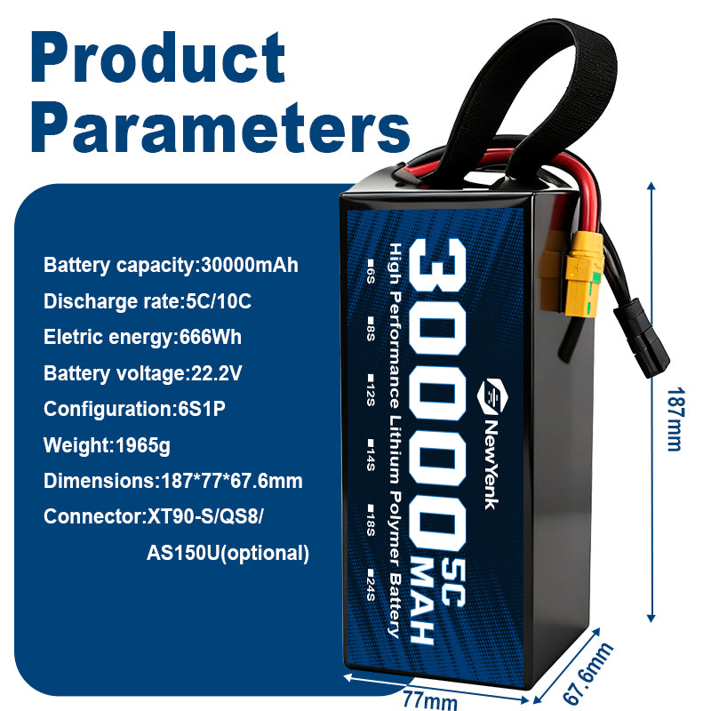 Newyenk 6S 30000mAh 5C Semi Solid State Battery