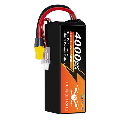 Newyenk 5S 4000mAh 60C 100% LCO Lipo Battery with XT90