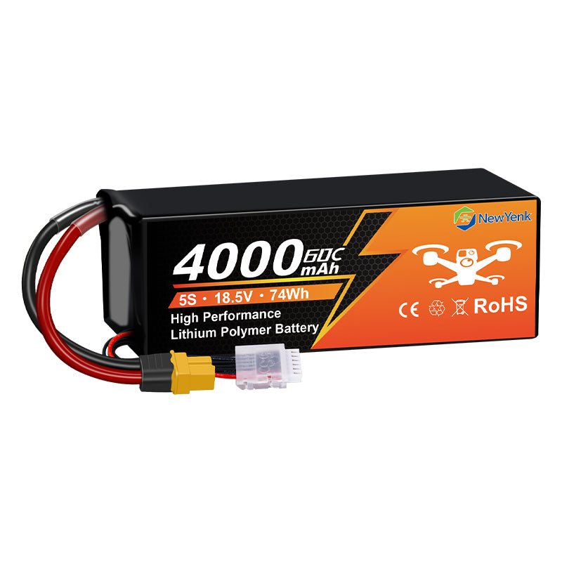 Newyenk 5S 4000mAh 60C 100% LCO Lipo Battery with XT90