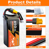Newyenk 3S 850mAh 70C Lipo Battery with XT60
