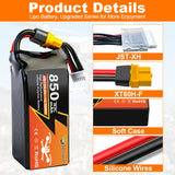Newyenk 4S 850mAh 70C Lipo Battery with XT60