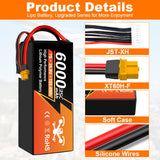 NewYenk 7S 6000mAh 25.9V 35C LiPo Battery With EC5/XT90– High-Capacity Long-Endurance Pack for FPV Drones, Aerial Photography and RC Airplanes