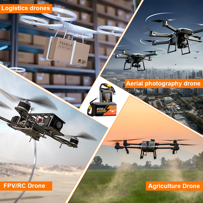 Newyenk 4S 850mAh 70C Lipo Battery with XT60