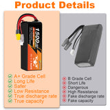 NewYenk 4S 1500mAh 14.8V 100C with XT60 LiPo Battery – Extreme Power Pack for FPV Racing Drones, Freestyle Quads and RC Airplanes