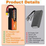 NewYenk 6S 10000mAh 22.2V 25C LiPo Battery – Ultra-Capacity Power for FPV Drones, Aerial Photography and RC Airplanes