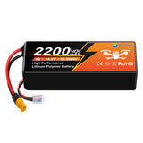 NewYenk 4S 2200mAh 14,8V 35C z akumulatorem LiPo XT60 – długotrwałe zasilanie dla dronów FPV, quadów freestyle i samolotów RC