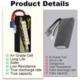 Newyenk 3S 6000mAh 60C （Burst 120C）Lipo Battery with EC5  100% LCO Material