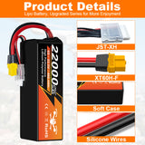 NewYenk 6S 22000mAh 22.2V 25C（High Capacity Industrial LiPo Battery）