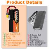 NewYenk 6S 22000mAh 22.2V 25C（High Capacity Industrial LiPo Battery）