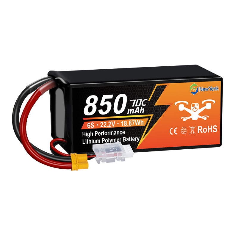 Newyenk 6S 850mah 70C Lipo Battery with Xt30