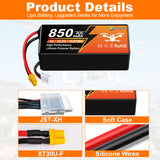 Newyenk 6S 850mah 70C Lipo Battery with Xt30