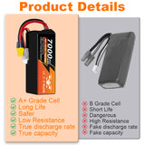 NewYenk 6S 7000mAh 22.2V 35C LiPo Battery – Ultra-Capacity Long-Endurance Pack for FPV Drones, Aerial Photography and RC Airplanes