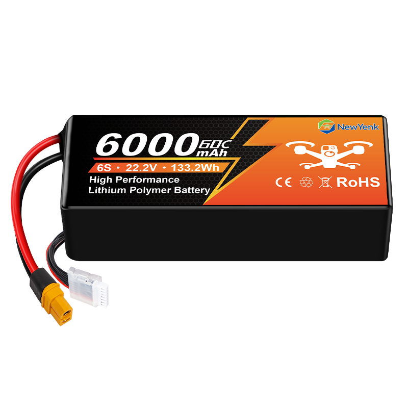 Newyenk 6000mAh 6S 60C 100% LCO Lipo Battery With XT60/XT90/EC5 Plug