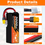 Newyenk 6S 3000mAh 40C Lipo Battery Wtih XT60