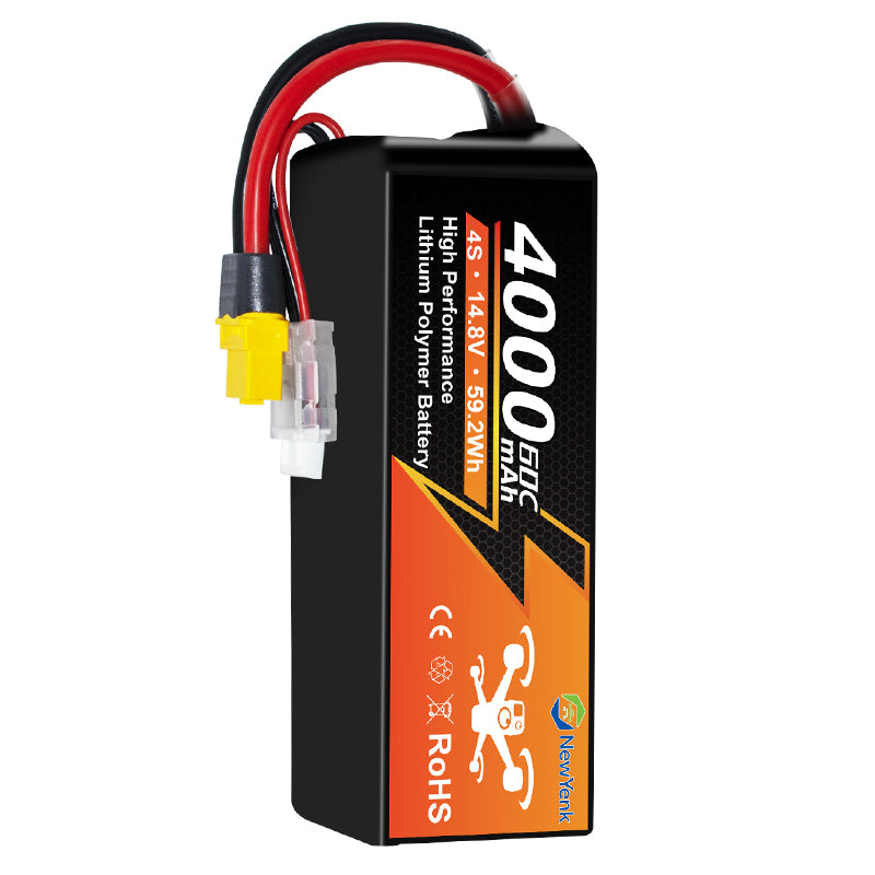 Newyenk 4S 4000mAh 60C Lipo Battery With XT90/XT60 100% LCO