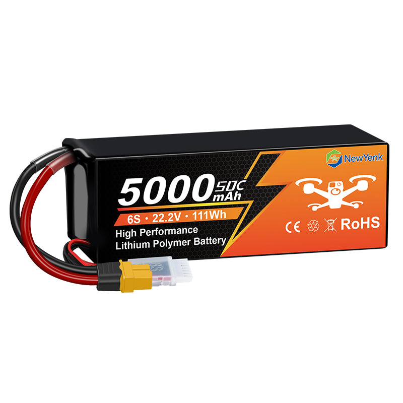 Newyenk 6S 5000mAh 50C Lipo Battery with EC5