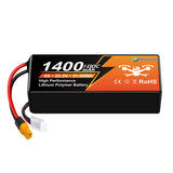 NewYenk 6S 1400mAh 22.2V 100C With XT60 Plug LiPo Battery