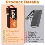 NewYenk 8S 8000mAh 29.6V 25C LiPo Battery – Long-Endurance Power for Aerial Photography, Industrial Drones and Large RC Airplanes