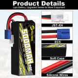 Newyenk 3S 5000mAh 70C Lipo Battery with EC5